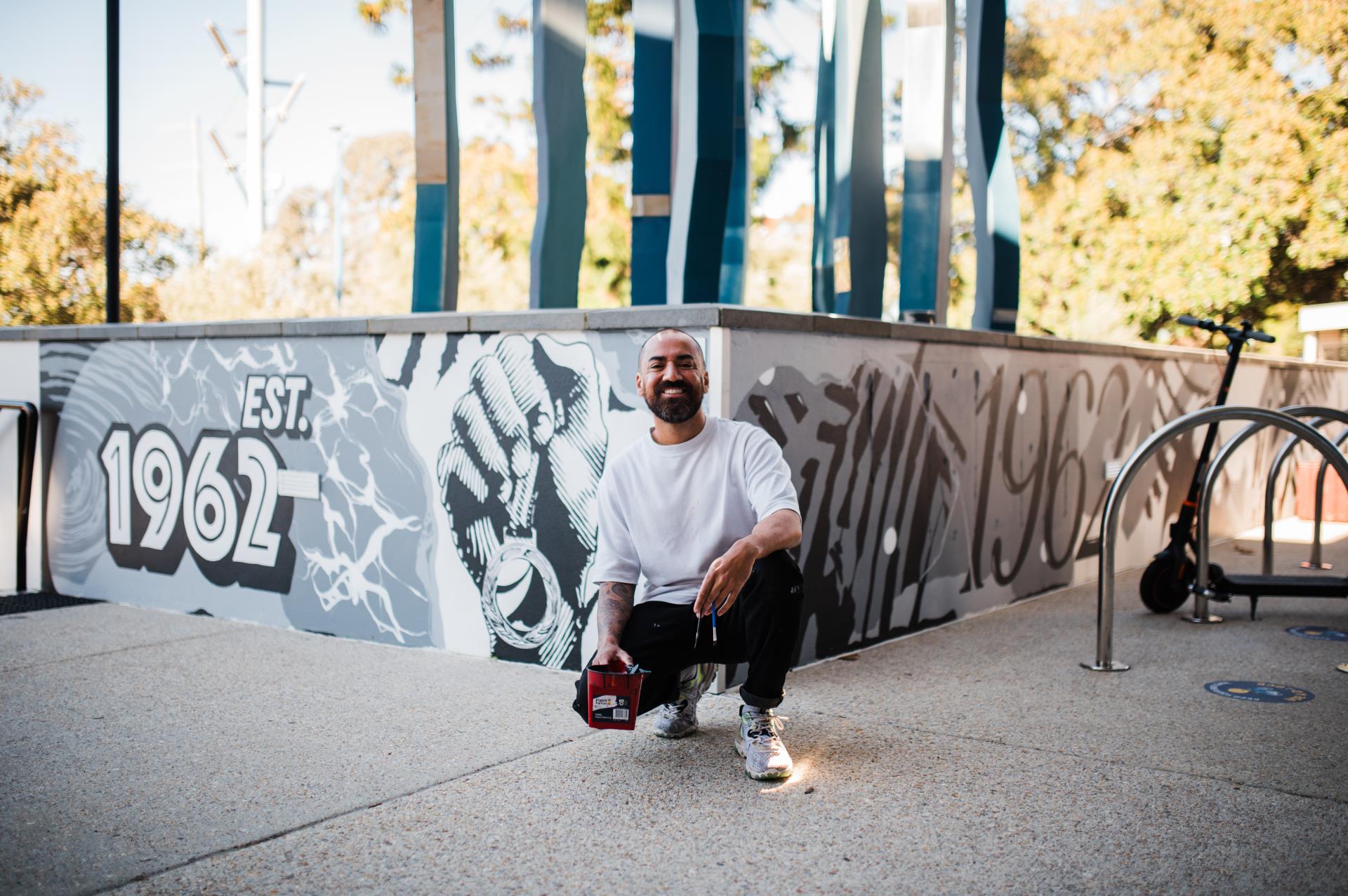 New mural adds historic touch to Beatty Park entrance